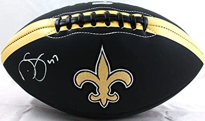 Darren Sproles Signed New Orleans Saints Black Logo Football