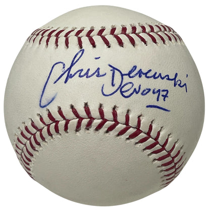 Chris Devenski Signed 2017 World Series Baseball "Devo" Inscription BAS