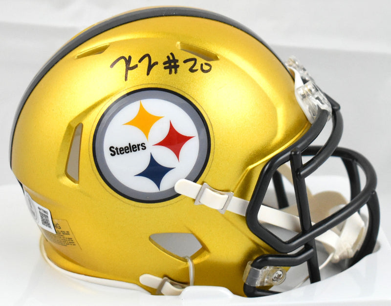 Kaleb Johnson Autographed Pittsburgh Steelers Mini Helmet