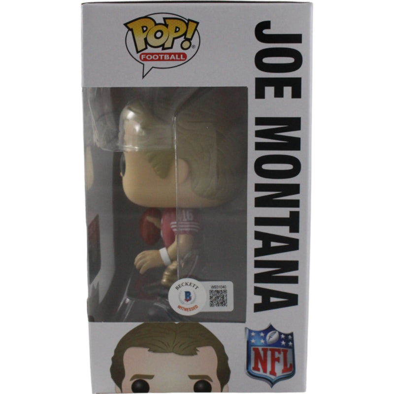 Joe Montana Signed San Francisco 49ers Funko Pop! #84 with Hard Protector