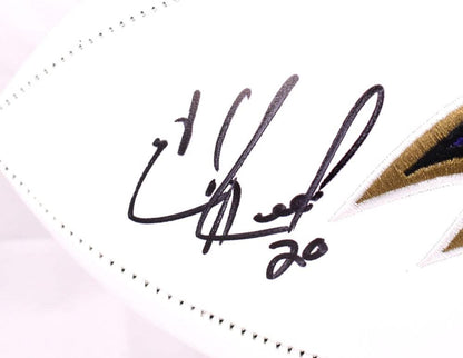 Ed Reed Autographed Baltimore Ravens Logo Football