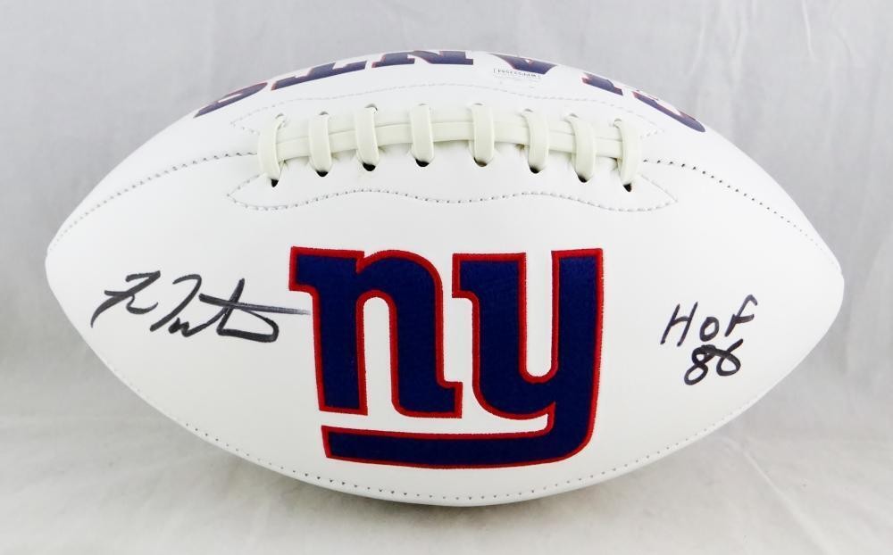 Fran Tarkenton Signed New York Giants Logo Football with HOF Inscription