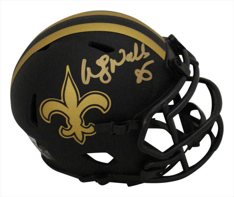 Wesley Walls New Orleans Saints Autographed Eclipse Mini Helmet