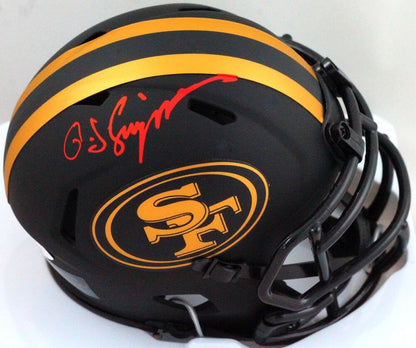 OJ Simpson Signed San Francisco 49ers Eclipse Mini Helmet