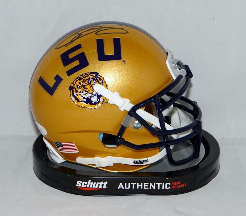 Odell Beckham Signed LSU Tigers Gold Mini Helmet