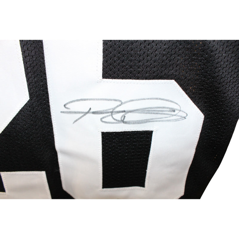 Rod Woodson Autographed Black Pro Style Jersey (Beckett Witnessed)