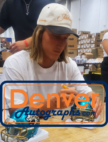 Trevor Lawrence Jacksonville Jaguars Autographed Flash Mini Helmet