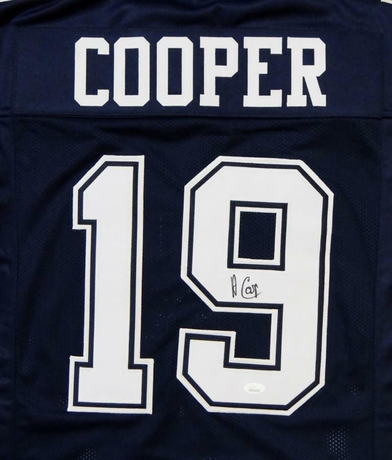 Amari Cooper Autographed Blue Custom Pro Style Jersey
