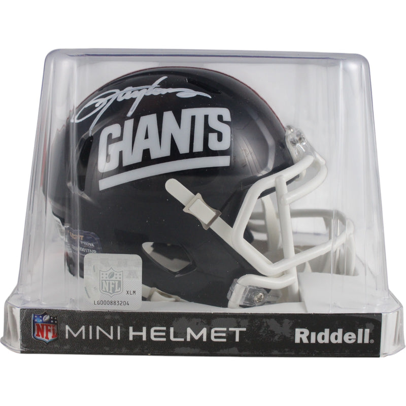 Lawrence Taylor Signed New York Giants Throwback Speed Mini Helmet