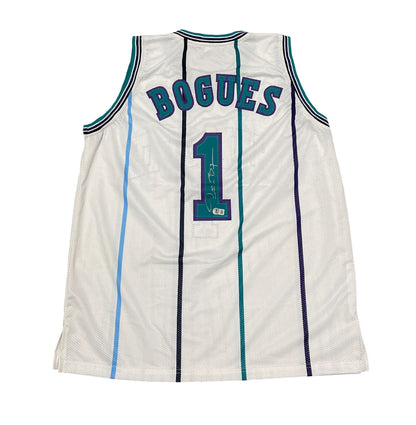 Muggsy Bogues Charlotte Hornets Signed Custom Basketball Jersey