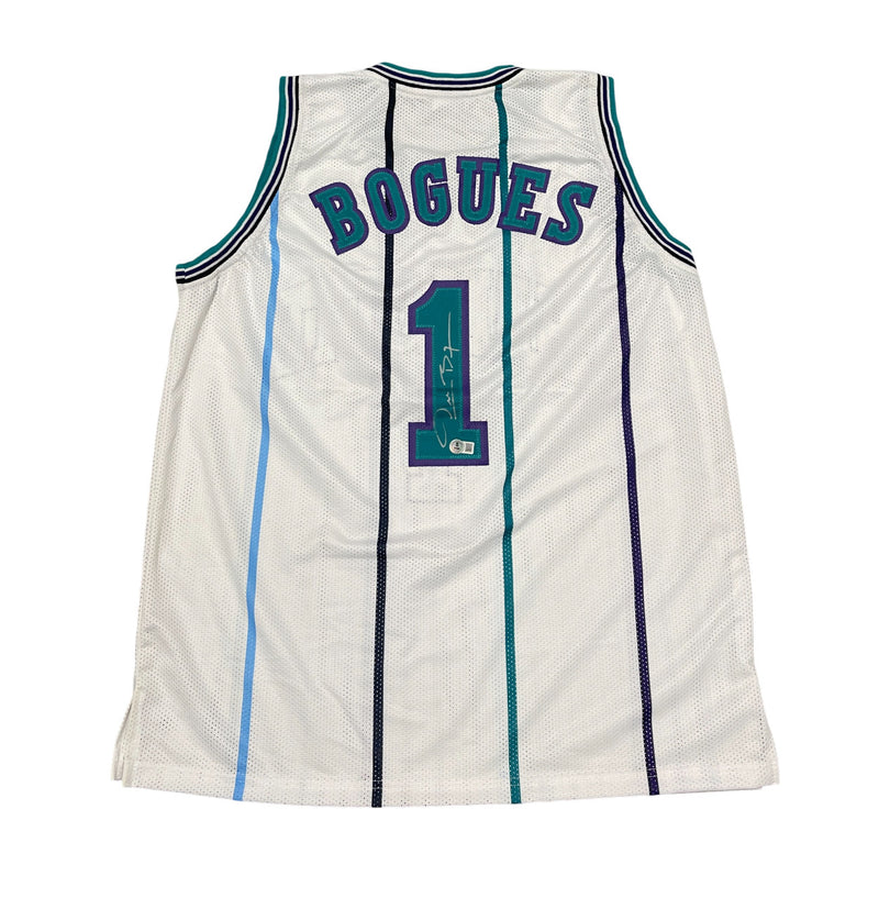 Muggsy Bogues Charlotte Hornets Signed Custom Basketball Jersey