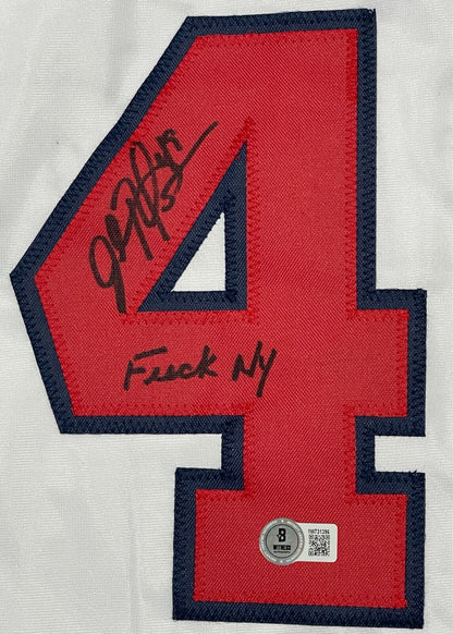 John Rocker Signed Atlanta Braves Custom Jersey - "F**K NY" Inscription