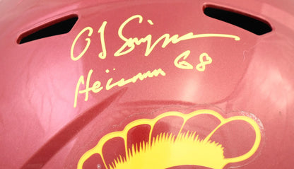 O.J. Simpson Signed USC Trojans Full Size Speed Replica Helmet