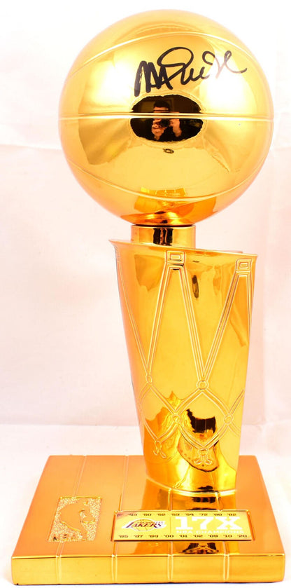 Magic Johnson Signed Los Angeles Lakers 12-Inch Mini NBA Trophy
