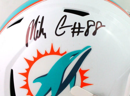 Mike Gesicki Autographed Miami Dolphins Full Size Speed Helmet - Black