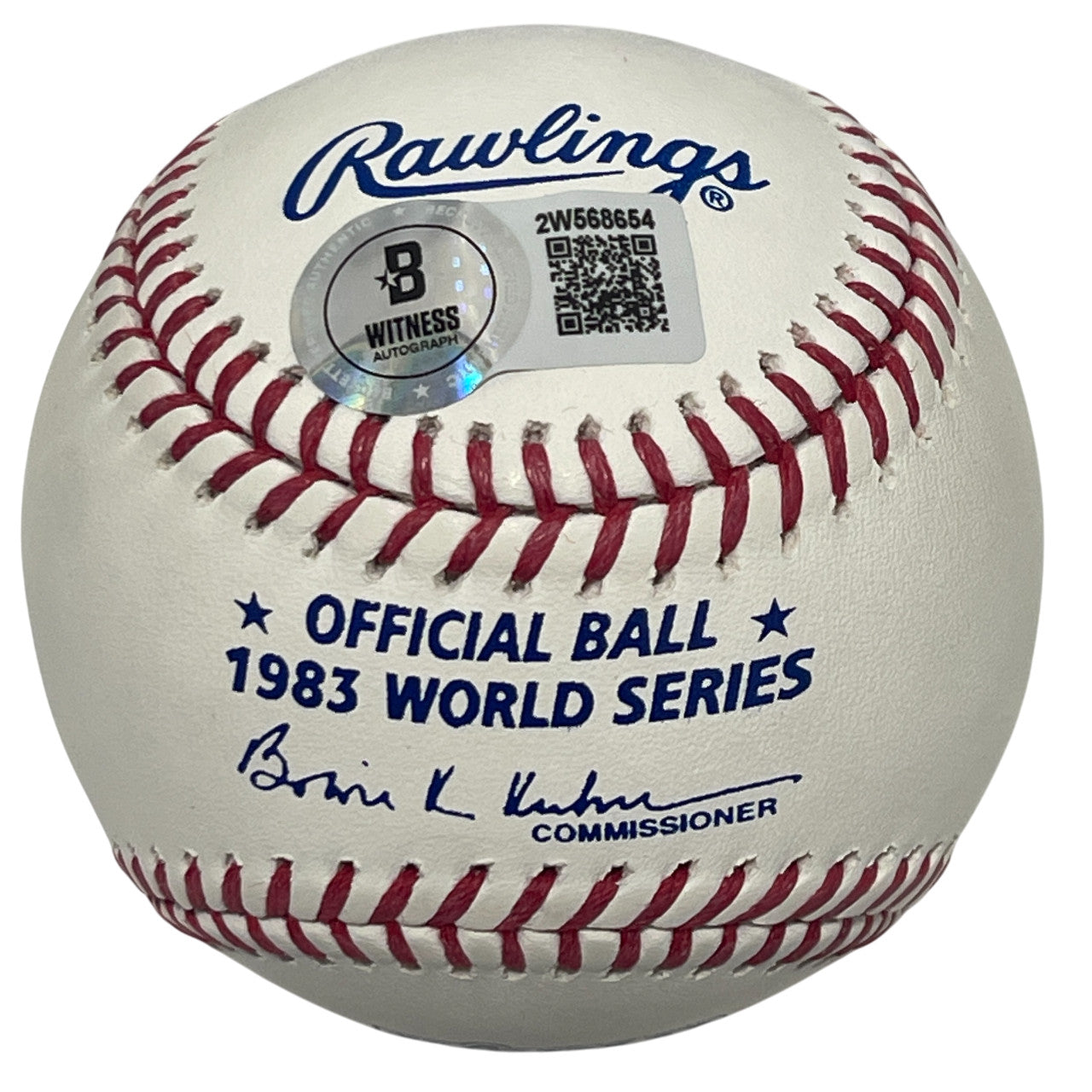 Rick Dempsey Signed 1983 World Series ROMLB Baseball (MVP Inscription) BAS