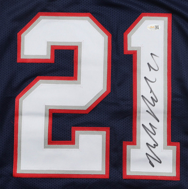 Malcolm Butler Autographed New England Patriots Blue Custom Jersey