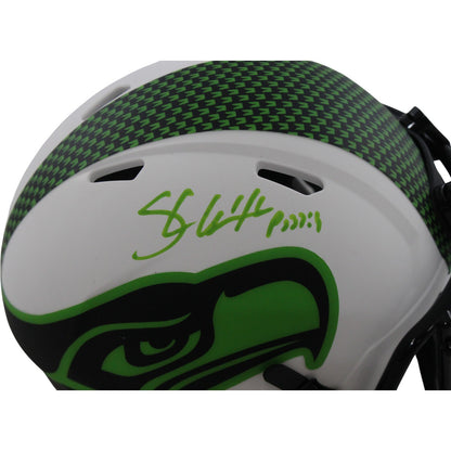 Shaun Alexander Autographed Seattle Seahawks Lunar Mini Helmet