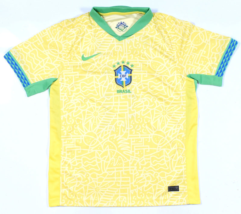 Raphinha Autographed Brazil National Team Home Soccer Jersey