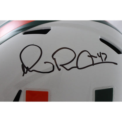 Michael Irvin Signed Miami Hurricanes Full Size Helmet