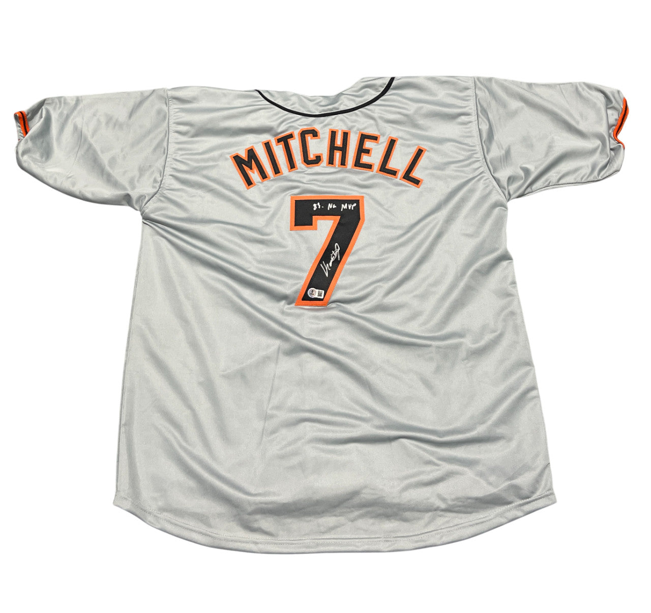 Kevin Mitchell Signed San Francisco Giants Custom Jersey - 89 NL MVP BAS