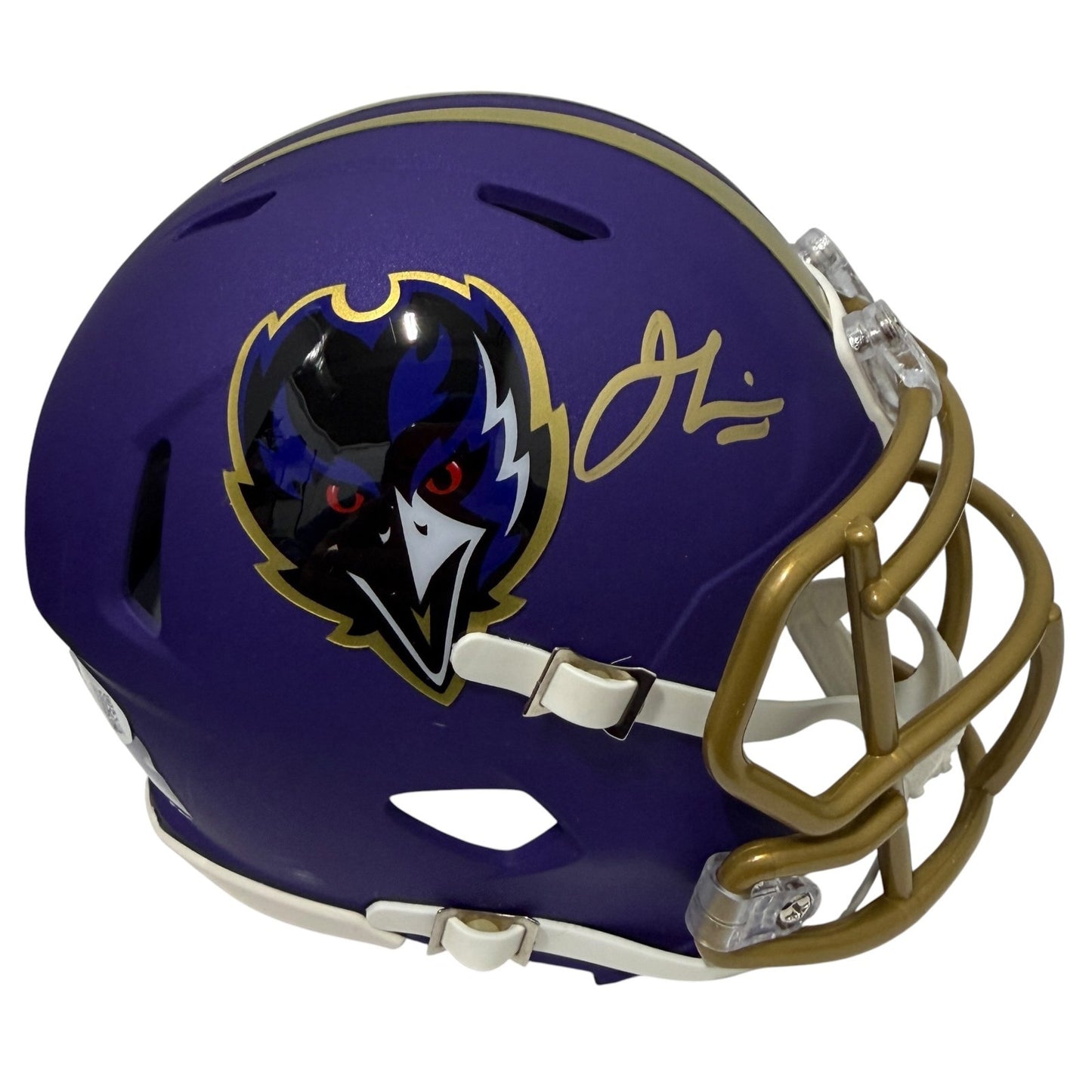 Jamal Lewis Signed Baltimore Ravens Alternate Purple Mini Helmet