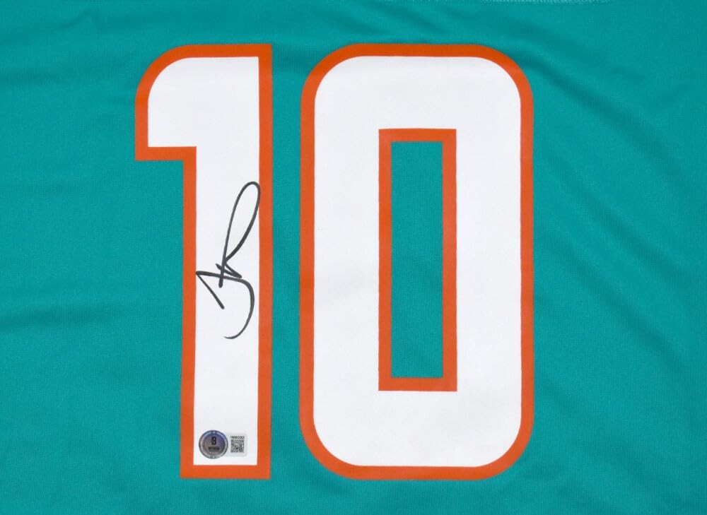 Tyreek Hill Signed Miami Dolphins Nike Teal Jersey