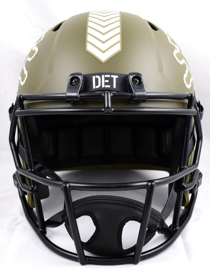 Hendon Hooker Signed Detroit Lions Full Size Salute to Service Helmet