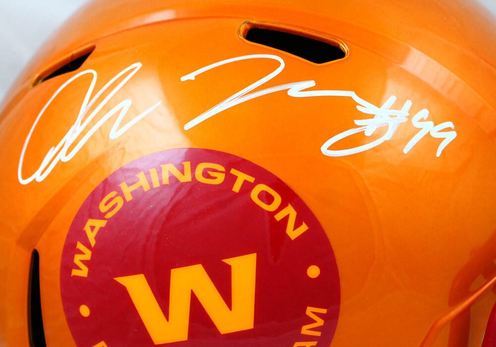 Chase Young Autographed Washington Football Team Full Size Flash Helmet
