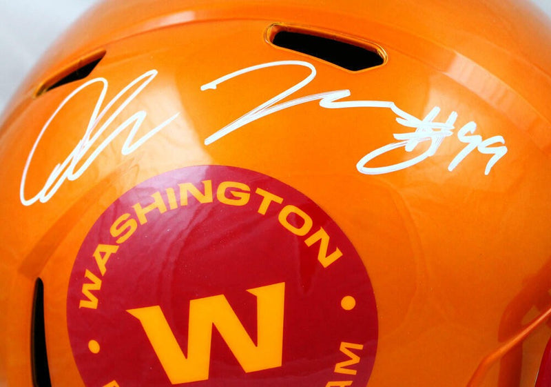 Chase Young Autographed Washington Football Team Full Size Flash Helmet