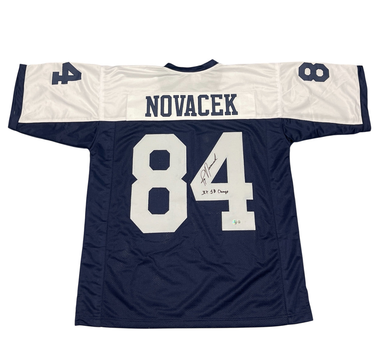 Jay Novacek Signed Dallas Cowboys Custom Jersey (3x SB Champs)