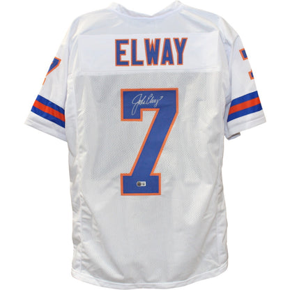 John Elway Denver Broncos Autographed Pro Style Jersey