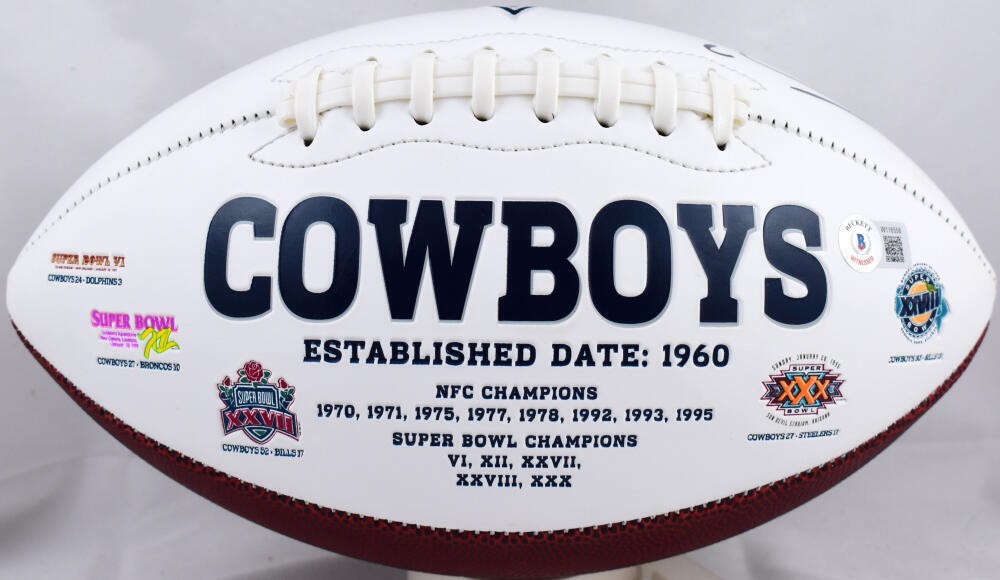 Trevon Diggs Autographed Dallas Cowboys Logo Football