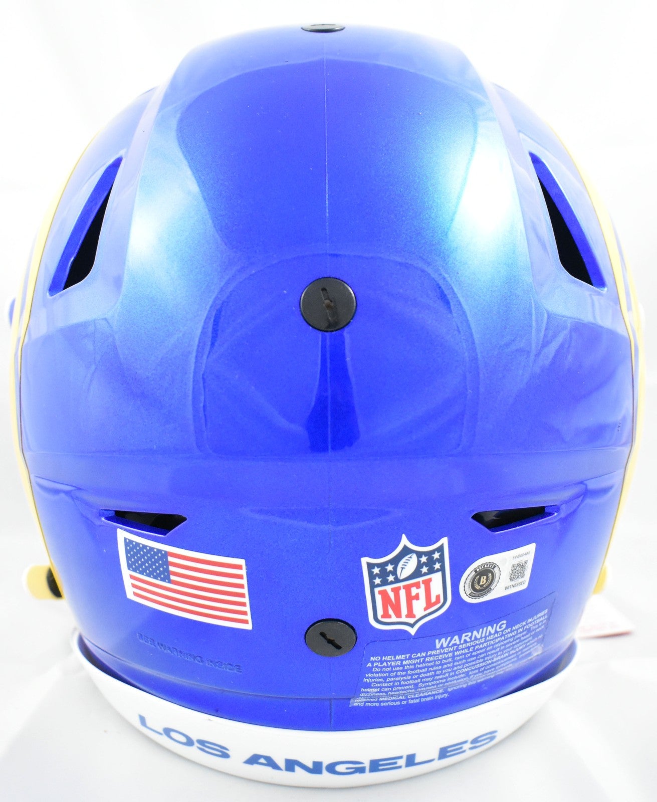 Marshall Faulk Autographed Los Angeles Rams Full Size Speedflex Helmet