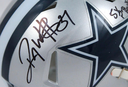 Roy Williams Signed Dallas Cowboys Speed Mini Helmet - 5x Pro Bowl Inscription