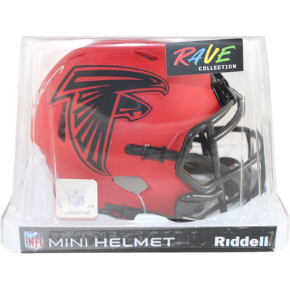 Deion Sanders Atlanta Falcons Autographed Rave Mini Helmet Beckett COA