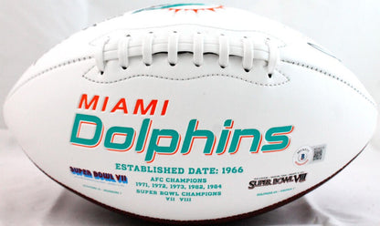 Ricky Williams Signed Miami Dolphins Logo Football - SWED Inscription