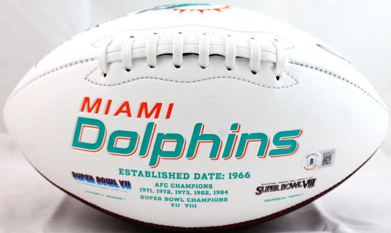 Ricky Williams Signed Miami Dolphins Logo Football - SWED Inscription