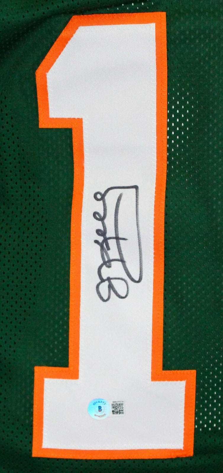Jim Kelly Signed Miami Hurricanes Custom Green Jersey