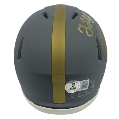 Greg Lloyd Pittsburgh Steelers Signed Slate Mini Helmet (5x Pro Bowl)