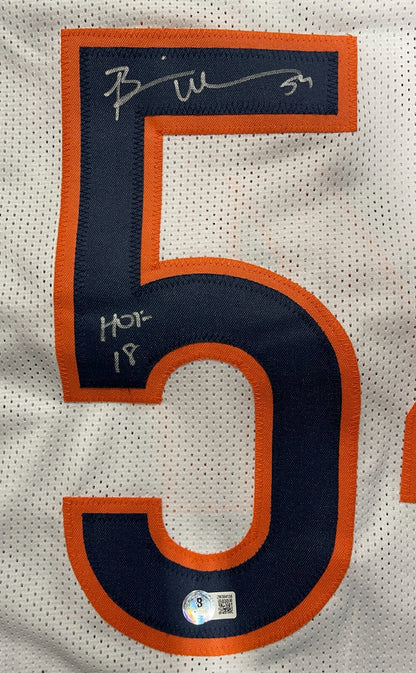 Brian Urlacher Signed Chicago Bears Custom Jersey (HOF 18) Beckett COA