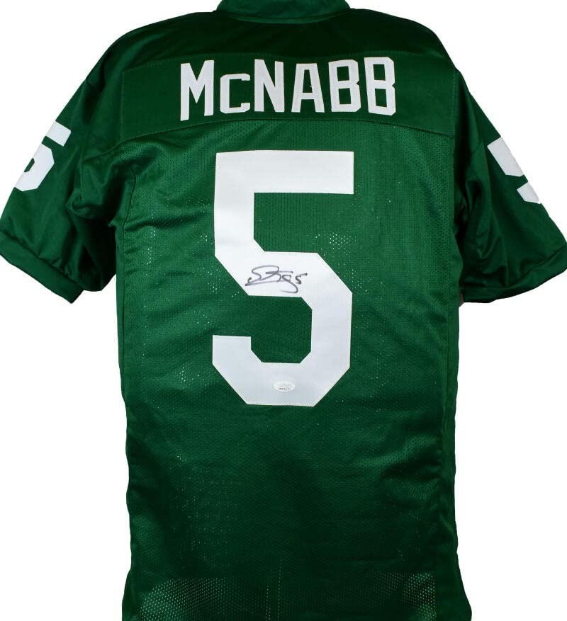 Donovan McNabb Autographed Light Green Custom Jersey
