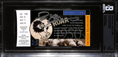 Deion Sanders Autographed Washington Redskins Ticket Stub