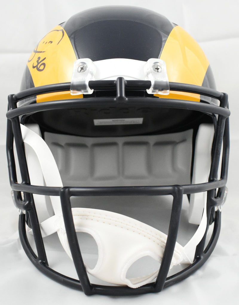 Jerome Bettis Autographed Los Angeles Rams Full Size Color Rush Helmet