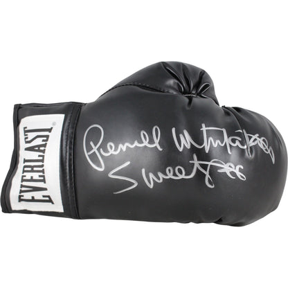 Pernell "Sweet Pea" Whitaker Autographed Black Everlast Boxing Glove