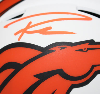Russell Wilson Denver Broncos Autographed Lunar Mini Helmet