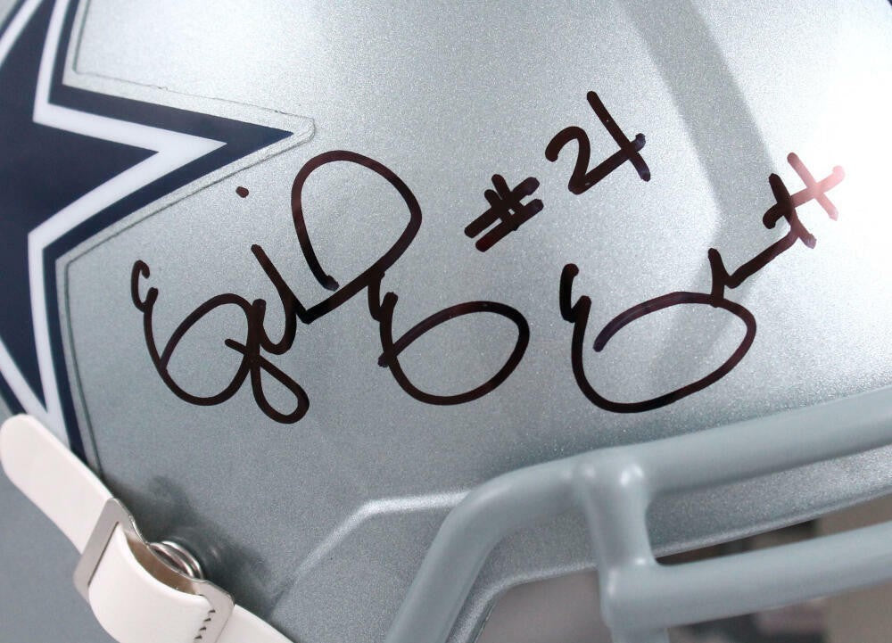 Ezekiel Elliott Dallas Cowboys Signed Full Size Speed Helmet - Black