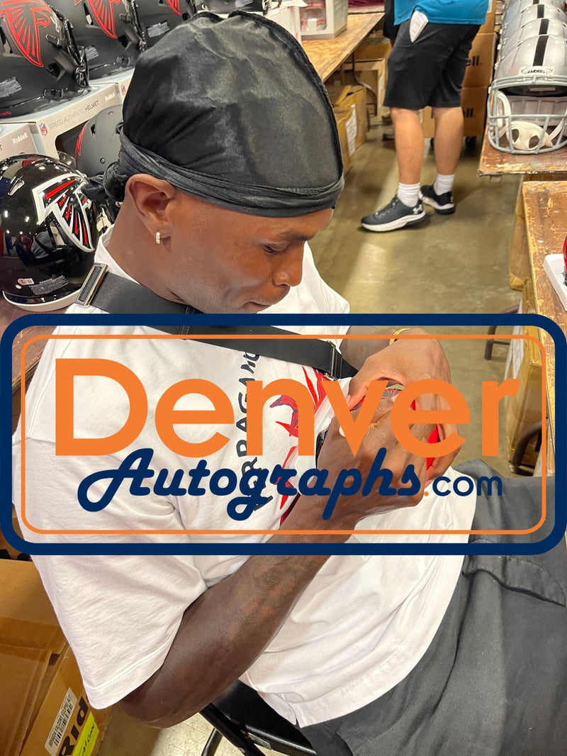 Julio Jones Atlanta Falcons Autographed Rave Mini Helmet