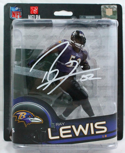 Ray Lewis Autographed Baltimore Ravens McFarlane Figurine