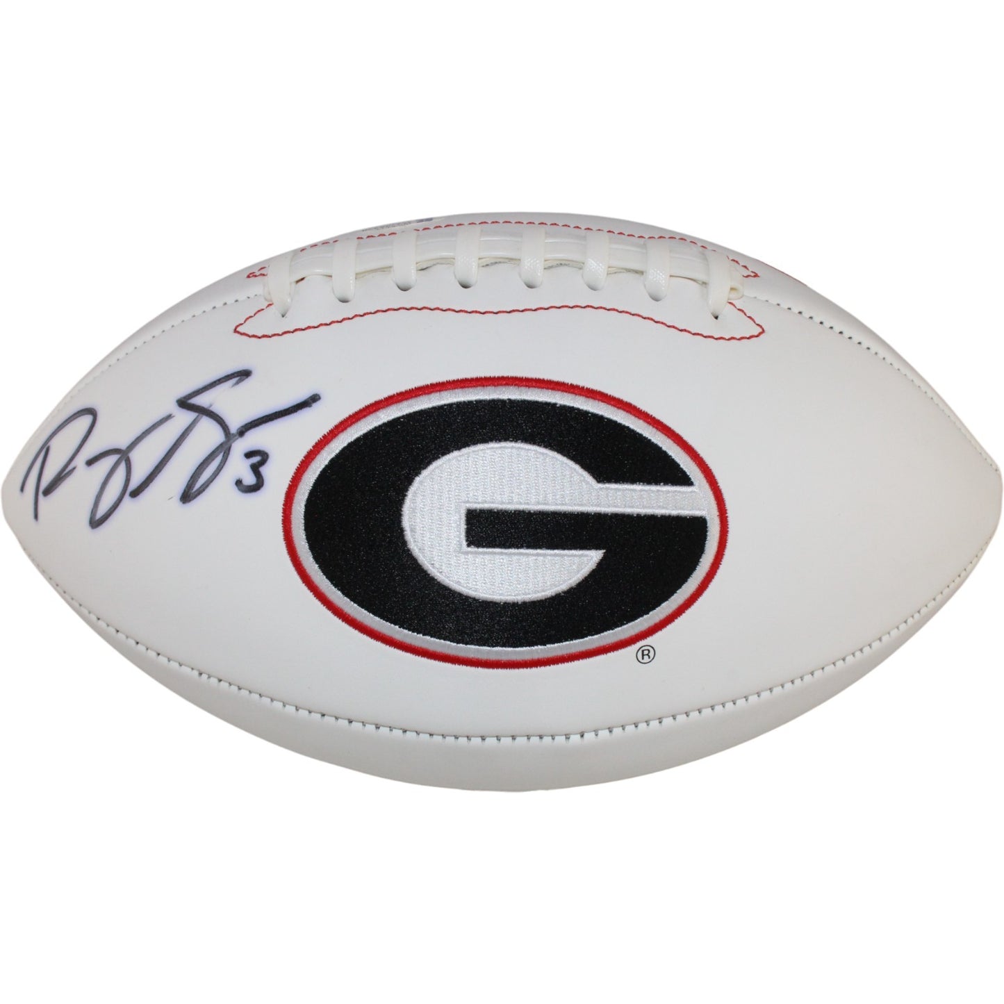 Roquan Smith Autographed Georgia Bulldogs Logo Football